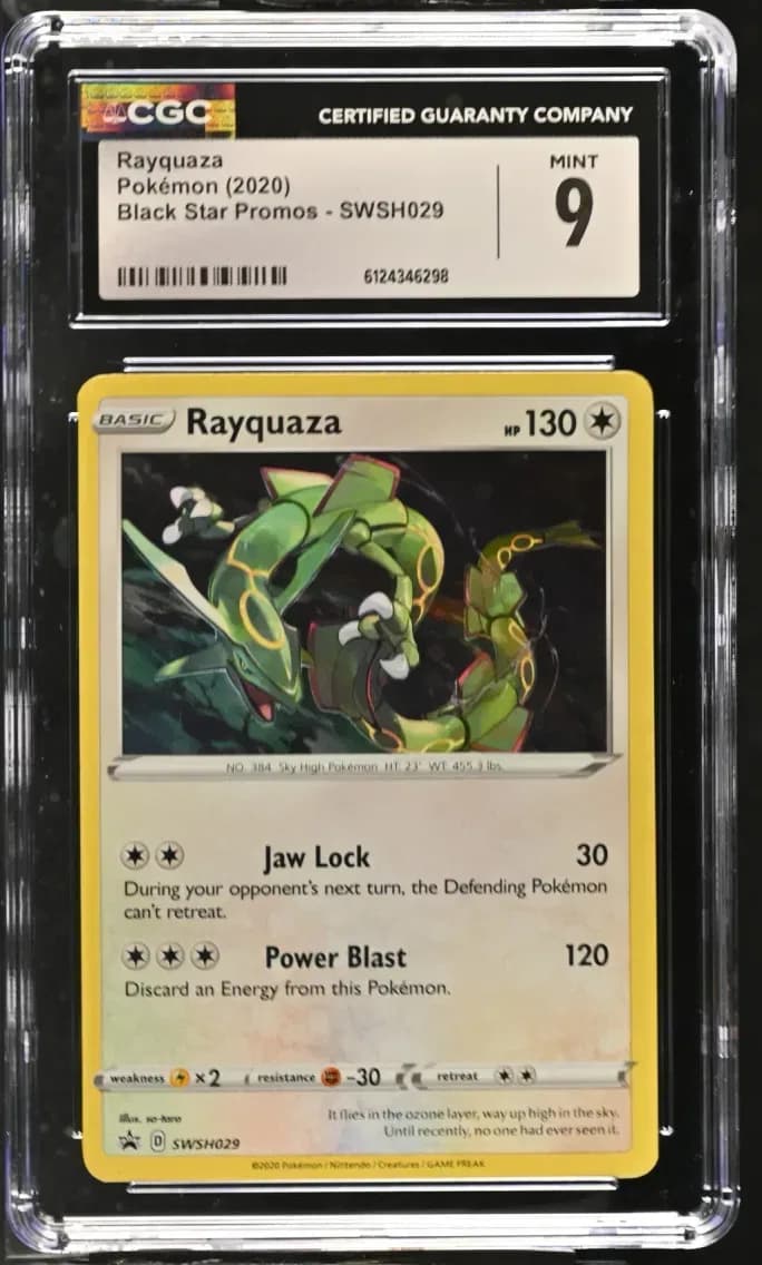 Rayquaza, Black Star Promos - Sword & Shield, CGC 9