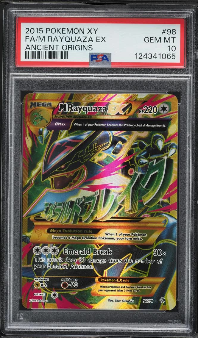 M Rayquaza EX, XY Ancient Origins, PSA 10