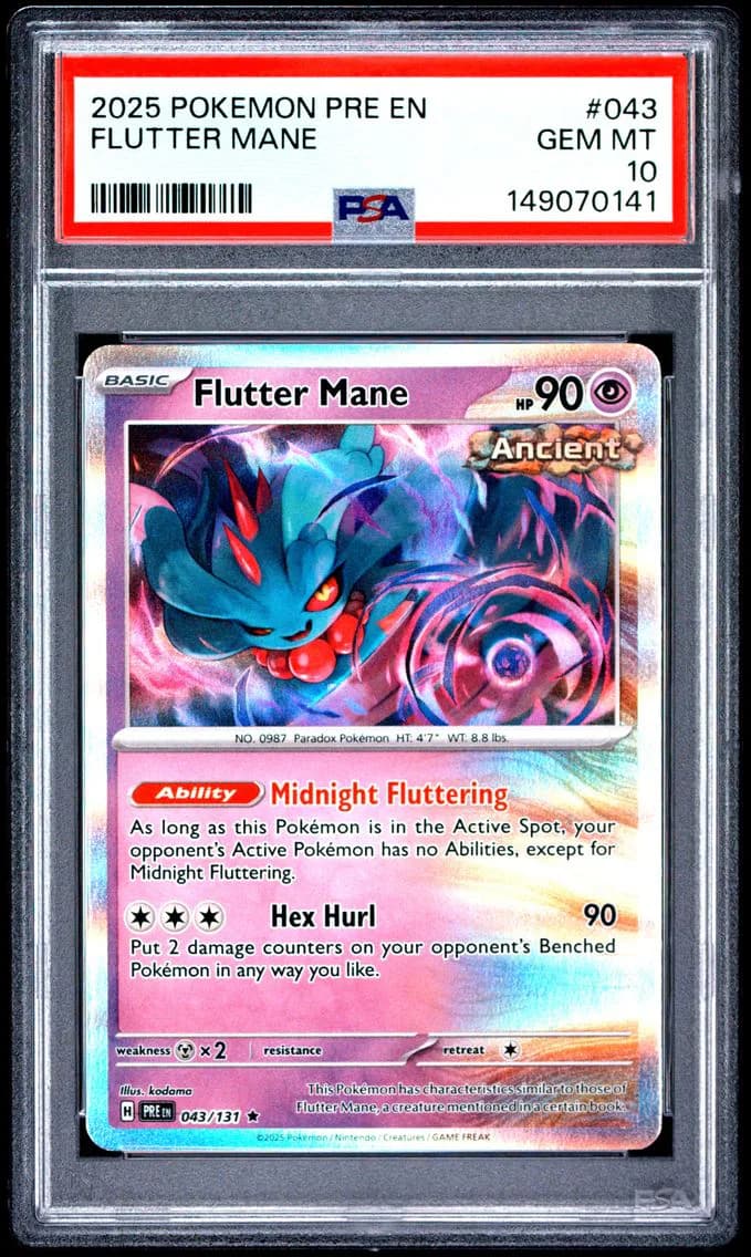 Flutter Mane, Prismatic Evolutions, PSA 10