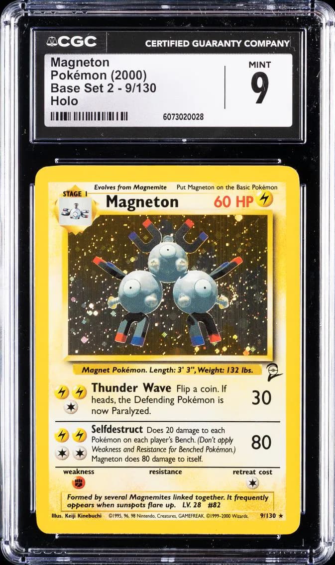 Magneton-Holo, Base Set 2, CGC 9