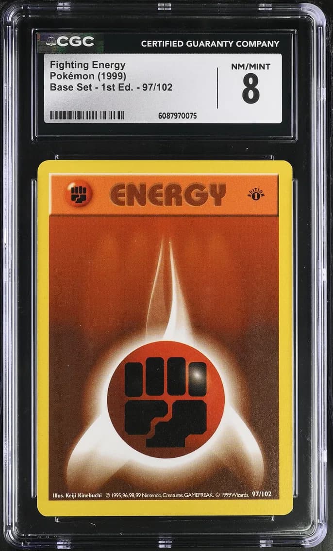 Fighting Energy, Base Set - 1st Edition, CGC 8