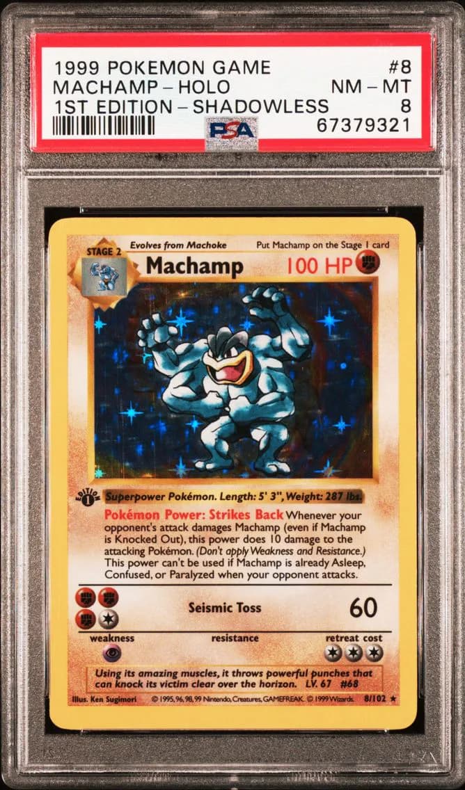 Machamp-Holo, Game, PSA 8