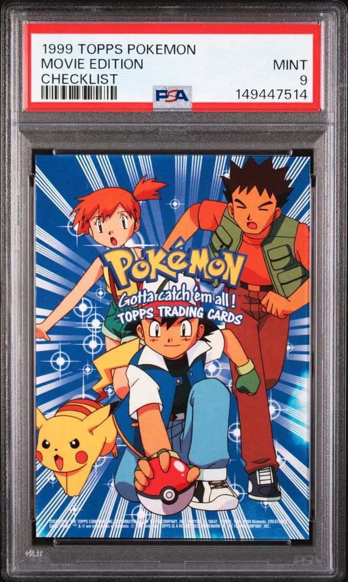Movie Edition, Topps Pokemon the Movie Edt, PSA 9