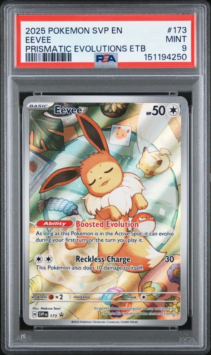 Eevee, SV Black Star Promo, PSA 9