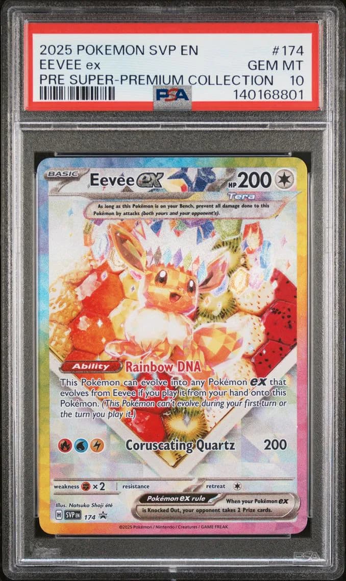 Eevee EX, SV Black Star Promo, PSA 10
