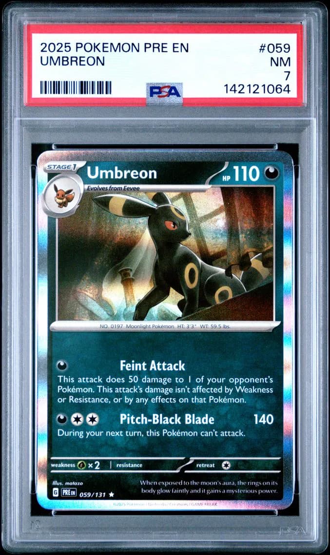 Umbreon, Prismatic Evolutions, PSA 7