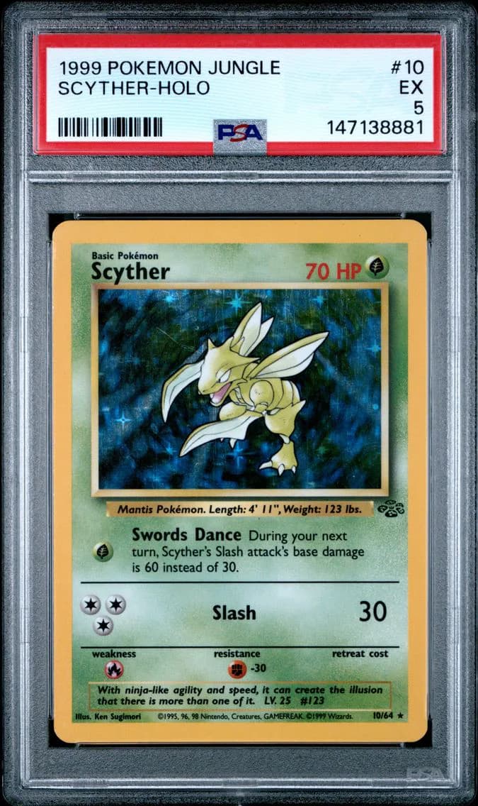 Scyther-Holo, Jungle, PSA 5