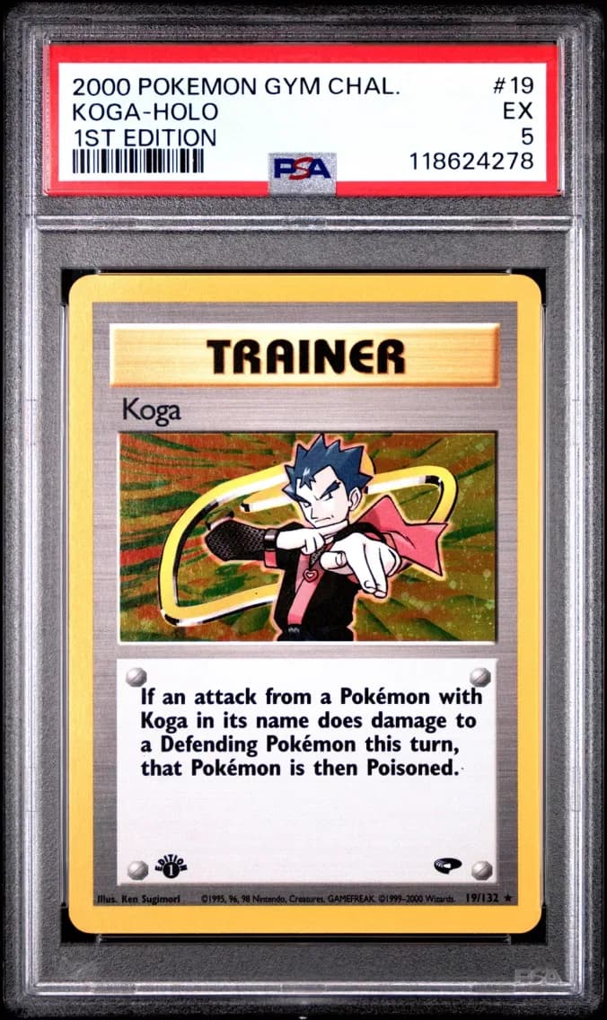 Koga-Holo 1st Edition, Gym Challenge, PSA 5