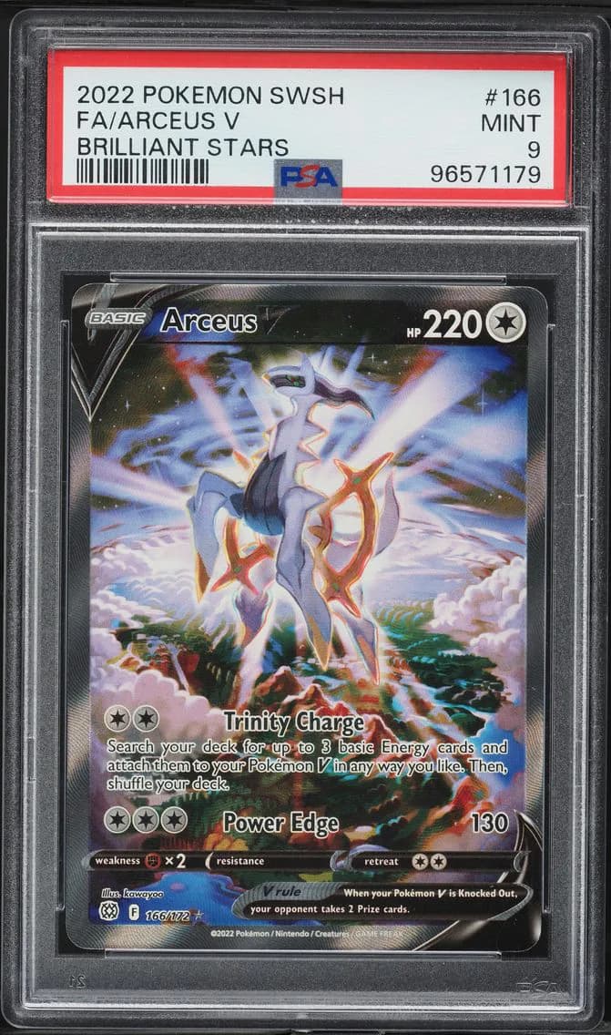 Arceus V, Sword & Shield Brilliant Stars, PSA 9