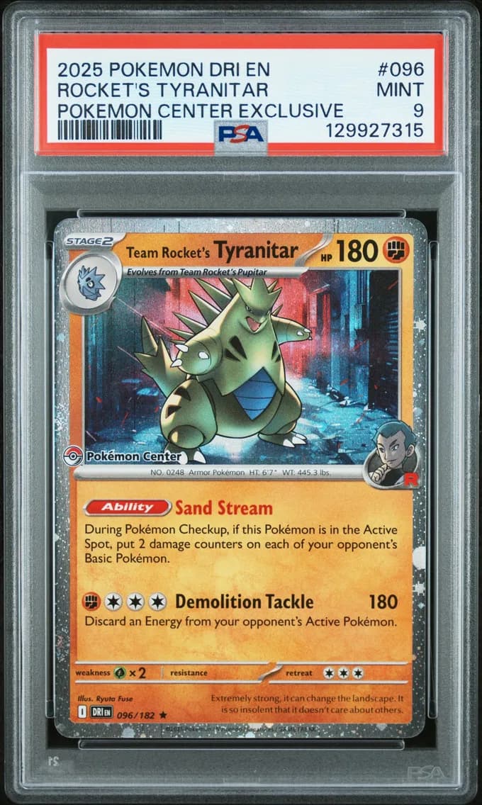 Team Rocket's Tyranitar, Destined Rivals, PSA 9