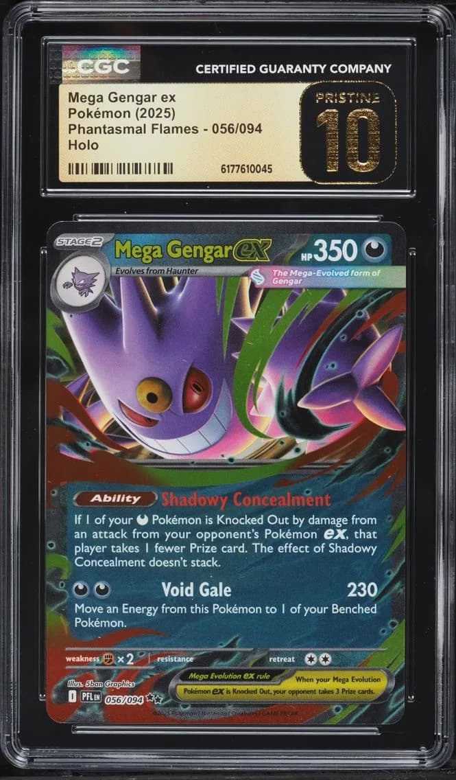 Mega Gengar Ex, Phantasmal Flames, CGC 10