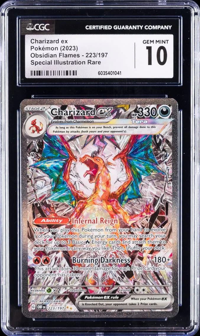 Charizard EX, Obsidian Flames, CGC 10