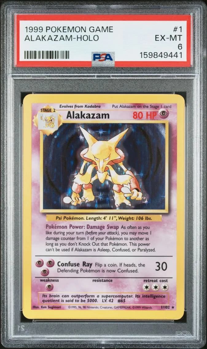 Alakazam-Holo, Game, PSA 6