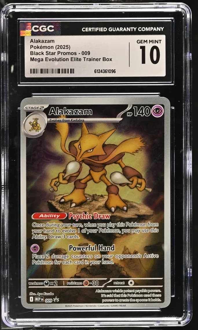 Alakazam, Black Star Promos - Mega Evolution MEP EN, CGC 10