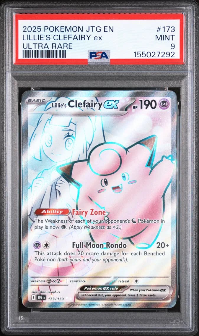 Lillie's Clefairy EX, Journey Together, PSA 9