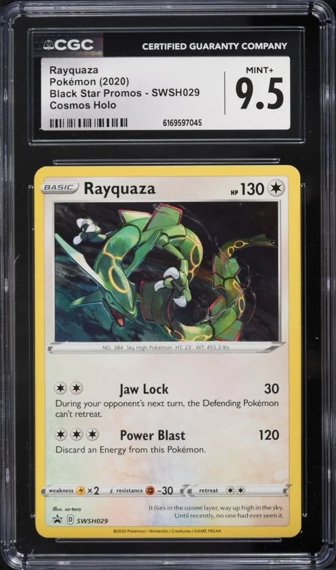 Rayquaza, Black Star Promos - Sword & Shield, CGC 9.5