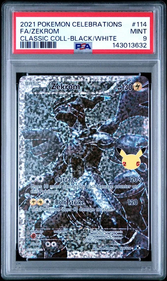 Zekrom, Celebrations Classic Collection, PSA 9