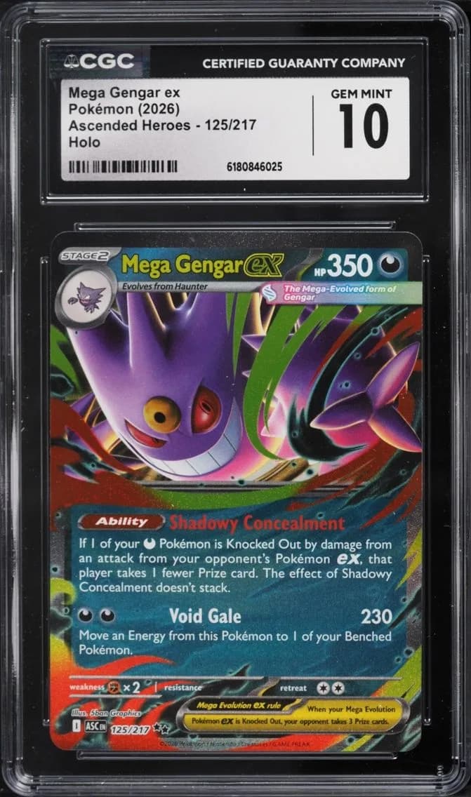 Mega Gengar EX, Ascended Heroes, CGC 10