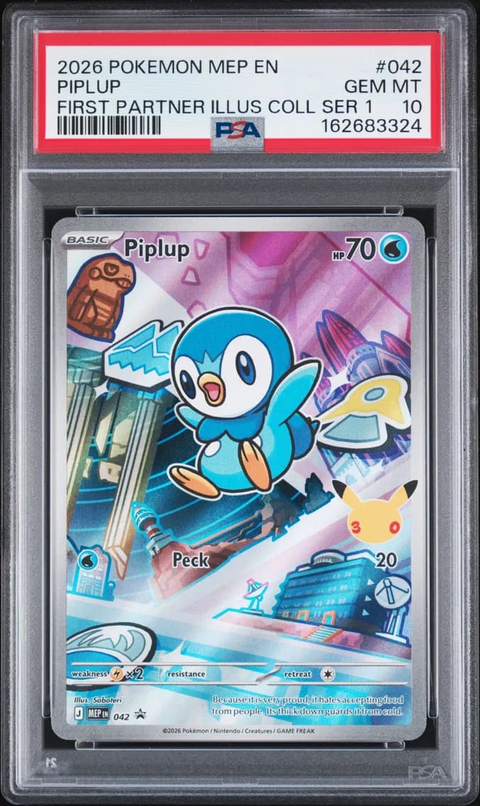 Piplup, Me Black Star Promo, PSA 10