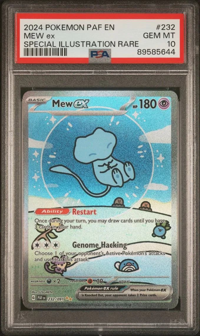 Mew EX, Paldean Fates, PSA 10