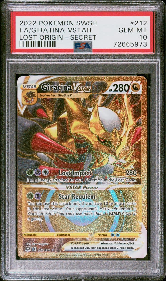 Giratina VSTAR, Sword & Shield Lost Origin, PSA 10