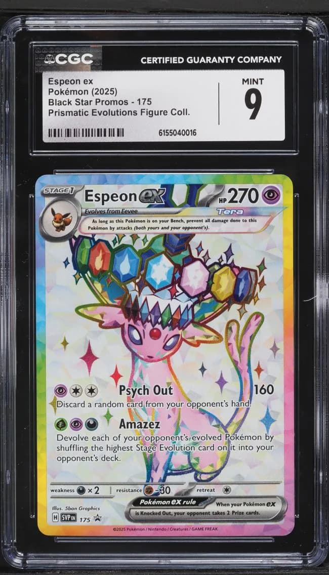 Espeon ex, Black Star Promos - Scarlet & Violet SVP EN, CGC 9
