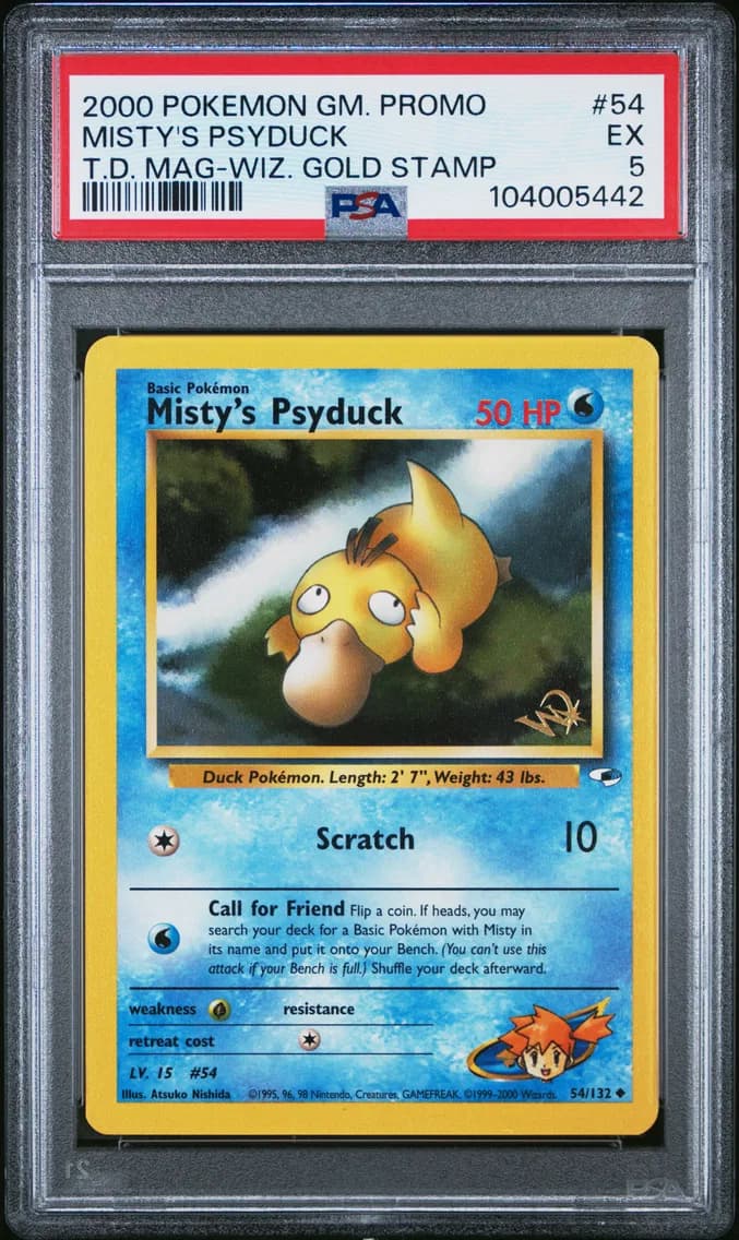 Misty's Psyduck, Game Promo, PSA 5