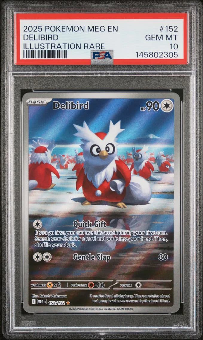 Delibird, Mega Evolution, PSA 10