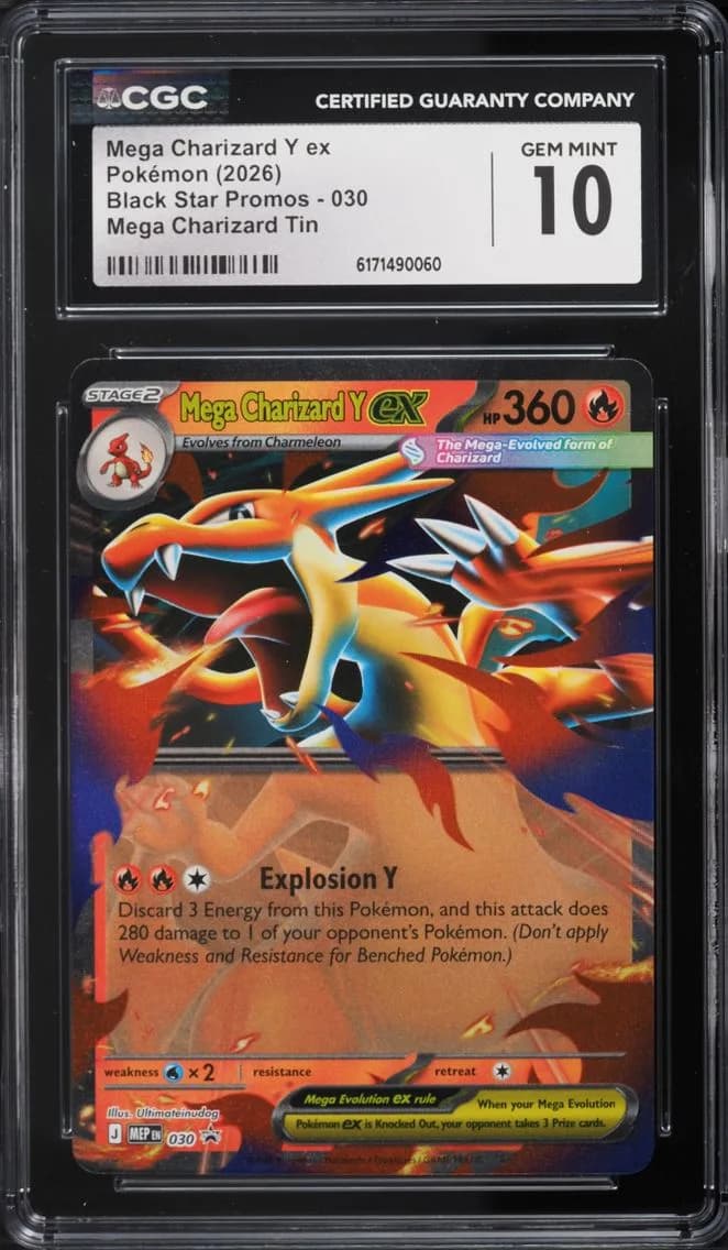 Y ex, Black Star Promos - Mega Evolution MEP EN, CGC 10
