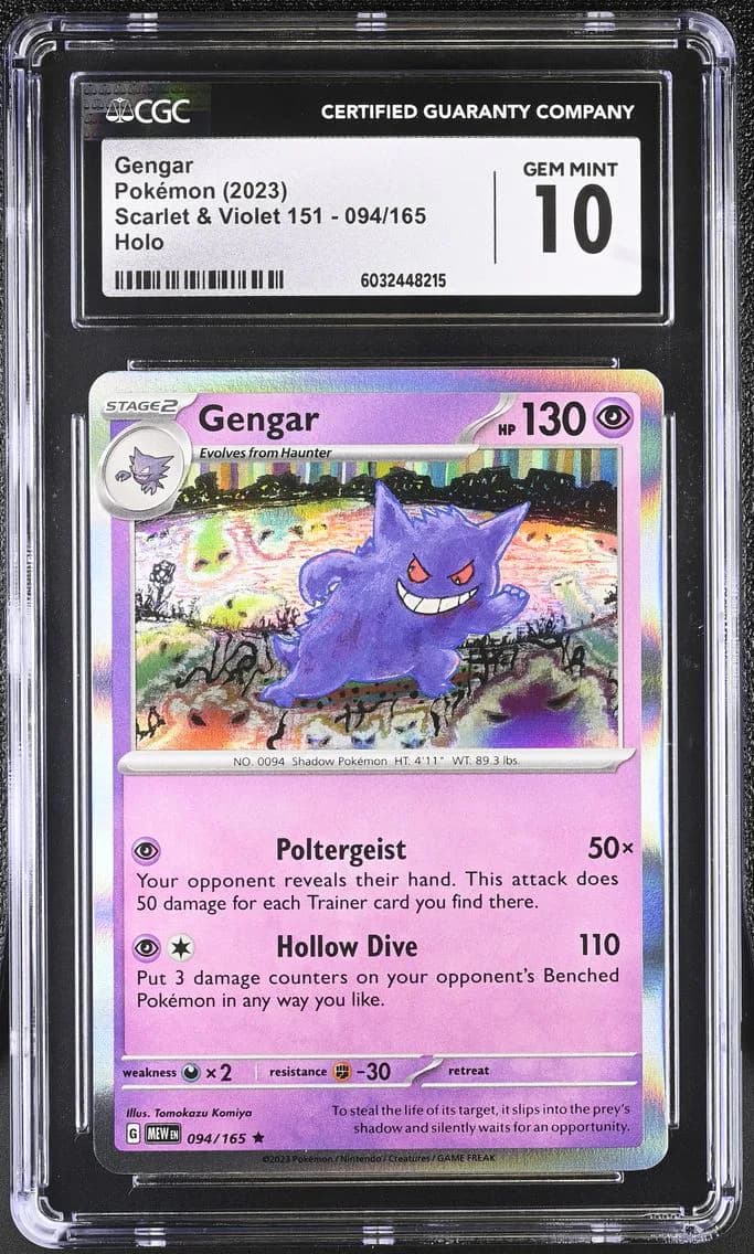 Gengar, Scarlet & Violet 151, CGC 10