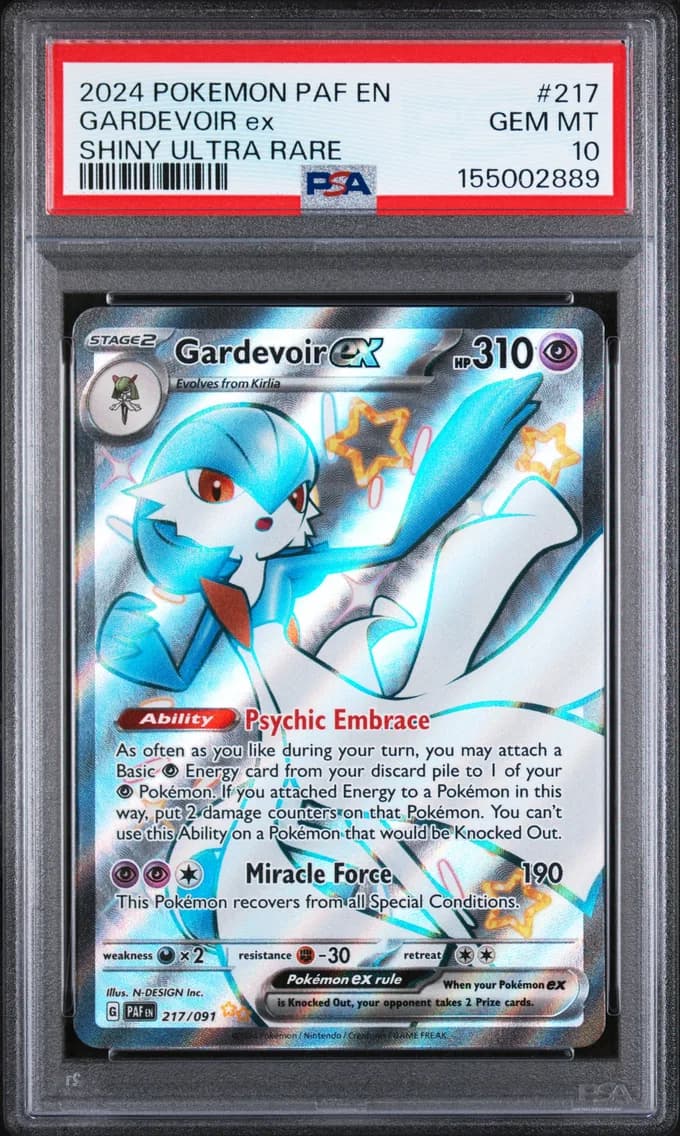 Gardevoir EX, Paldean Fates, PSA 10