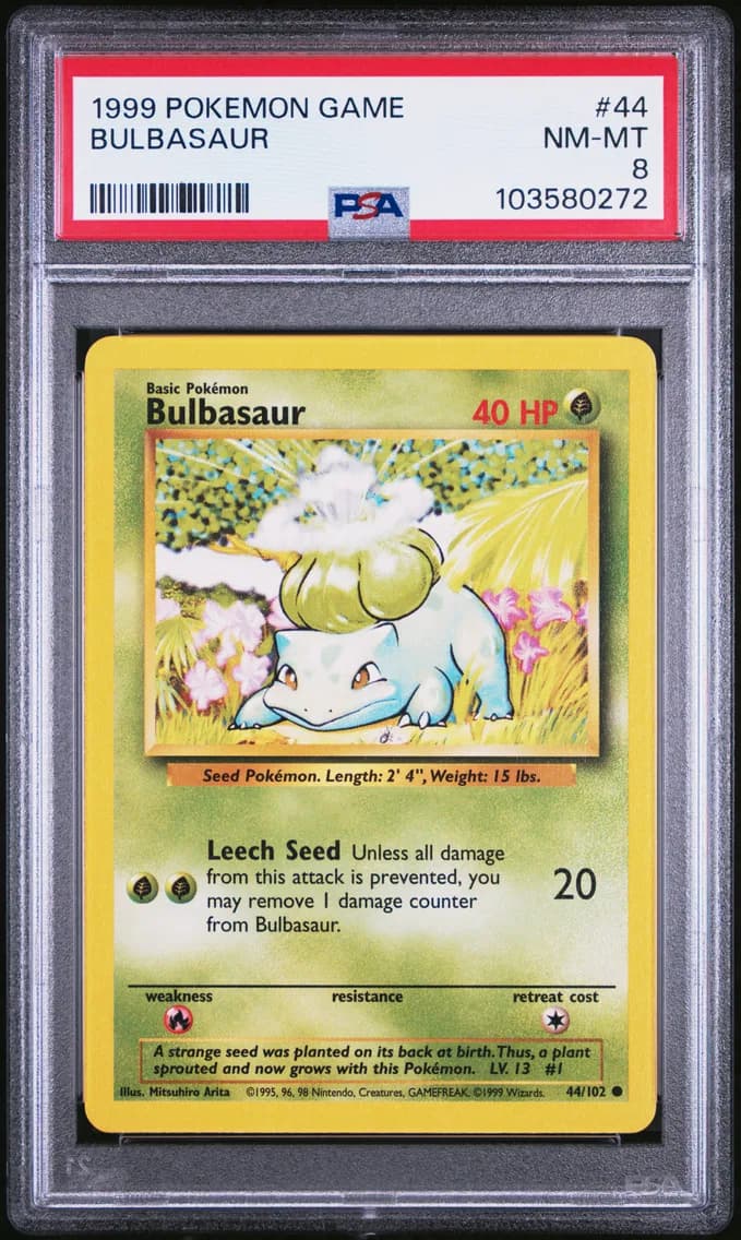 Bulbasaur, Game, PSA 8