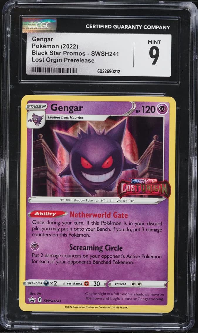 Gengar-Holo, Black Star Promos - Sword & Shield, CGC 9
