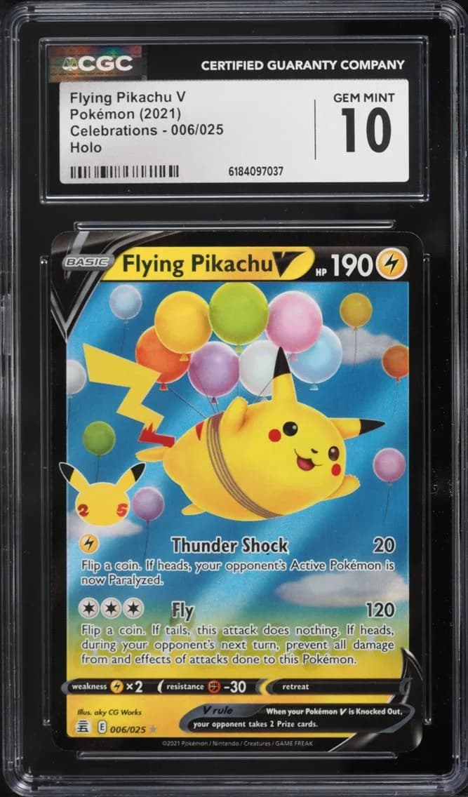 Flying Pikachu V, Celebrations, CGC 10