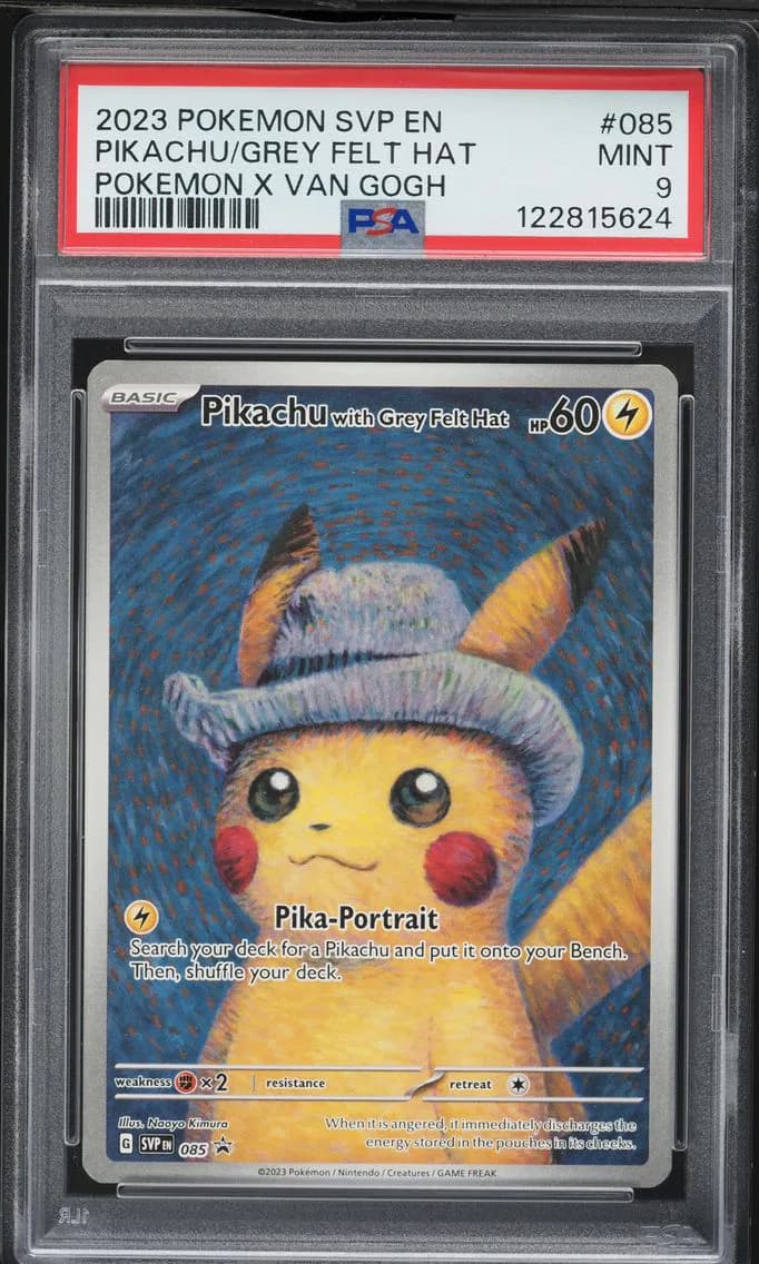 Pikachu With Grey Felt Hat, SV Black Star Promo, PSA 9