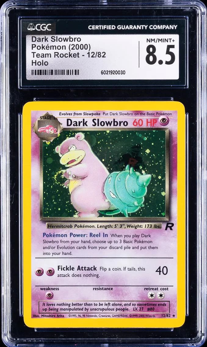 Dark Slowbro-Holo, Team Rocket - Unlimited, CGC 8.5