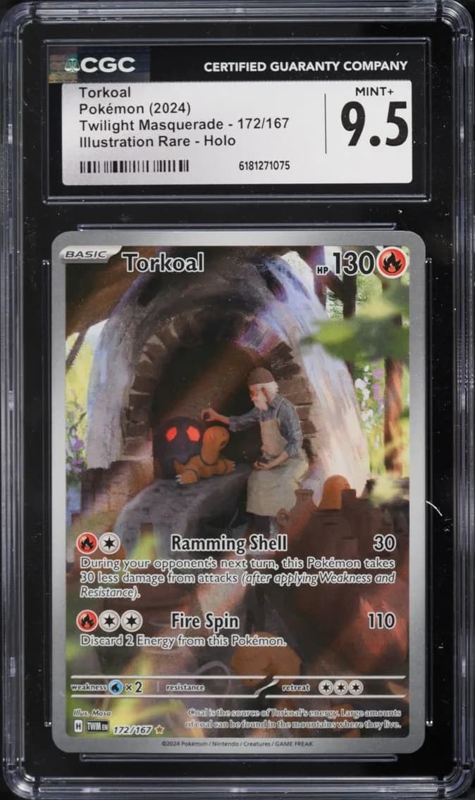 Torkoal, Twilight Masquerade, CGC 9.5