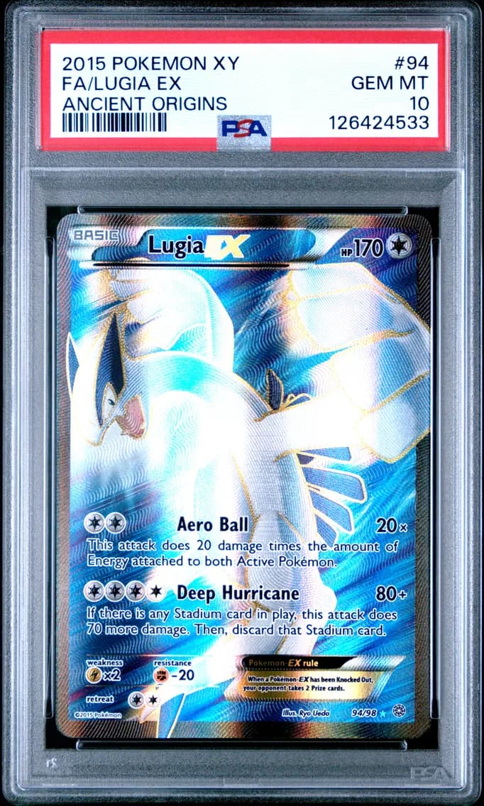 Lugia EX, XY Ancient Origins, PSA 10