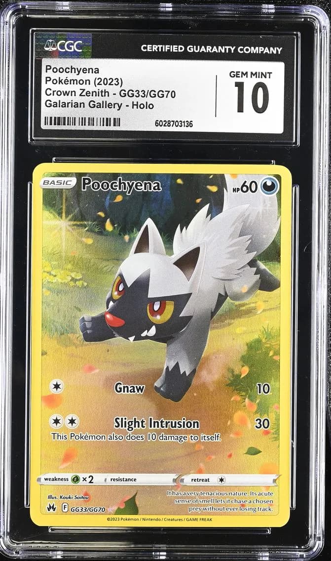 Poochyena, Crown Zenith, CGC 10
