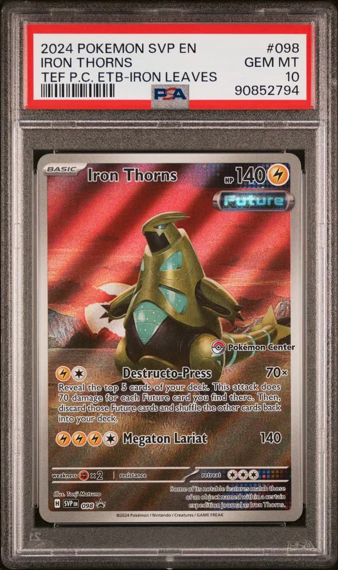 Iron Thorns, SV Black Star Promo, PSA 10
