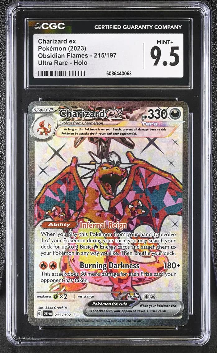 Charizard ex, Obsidian Flames, CGC 9.5