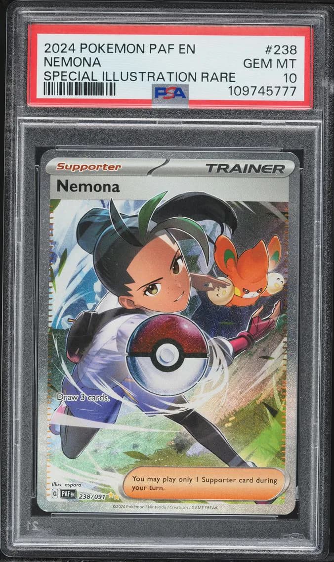 Nemona, Paldean Fates, PSA 10