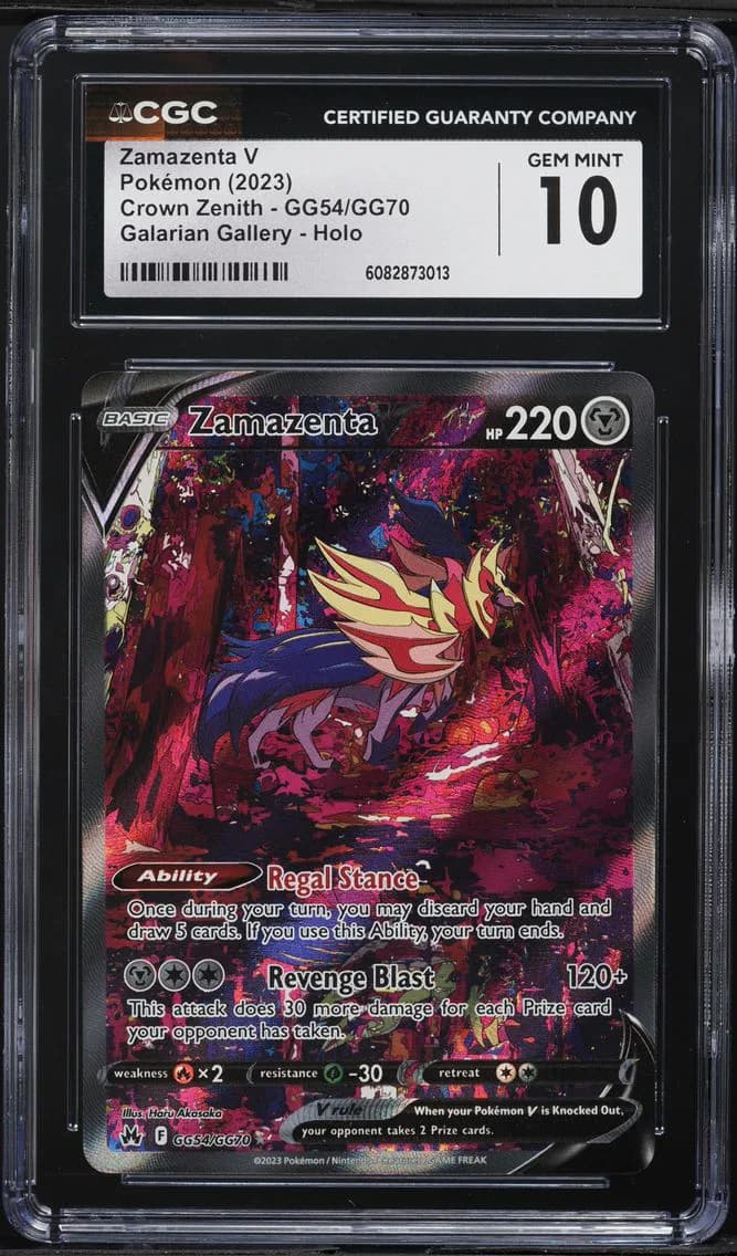 Zamazenta V, Crown Zenith, CGC 10