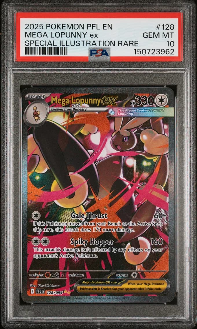 Mega Lopunny EX, Phantasmal Flames, PSA 10