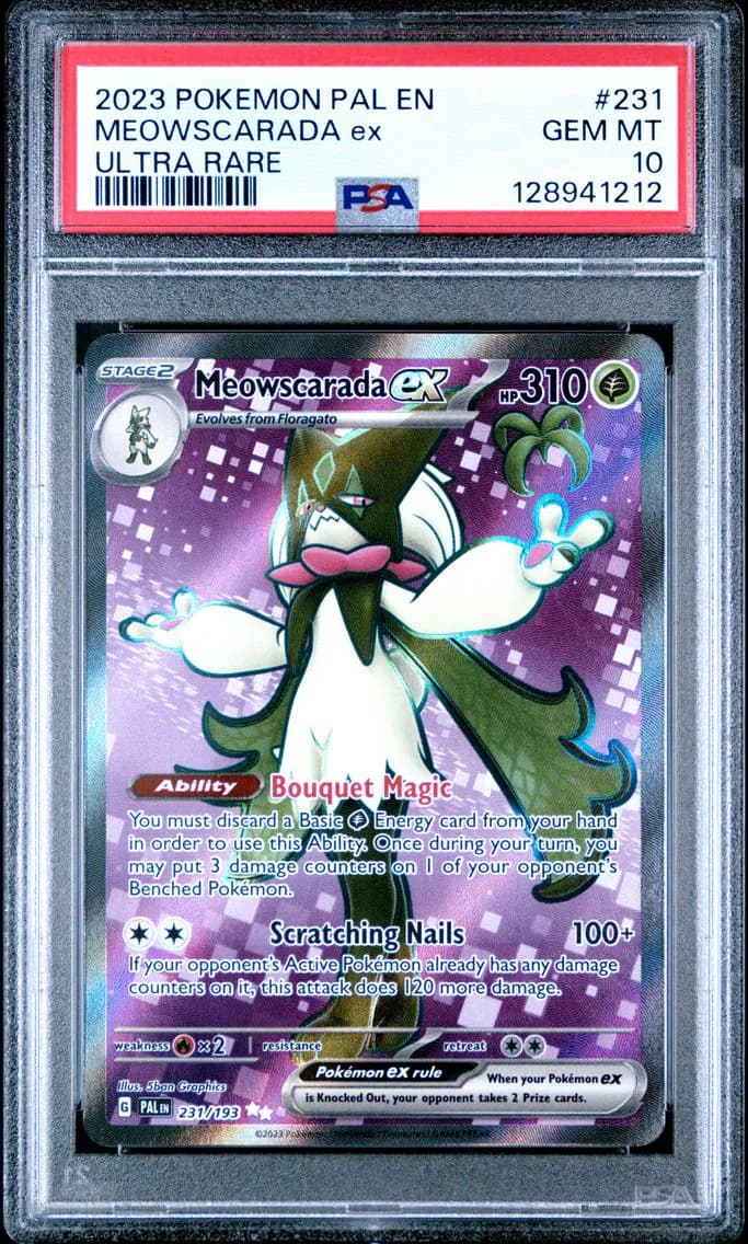 Meowscarada EX, Paldea Evolved, PSA 10