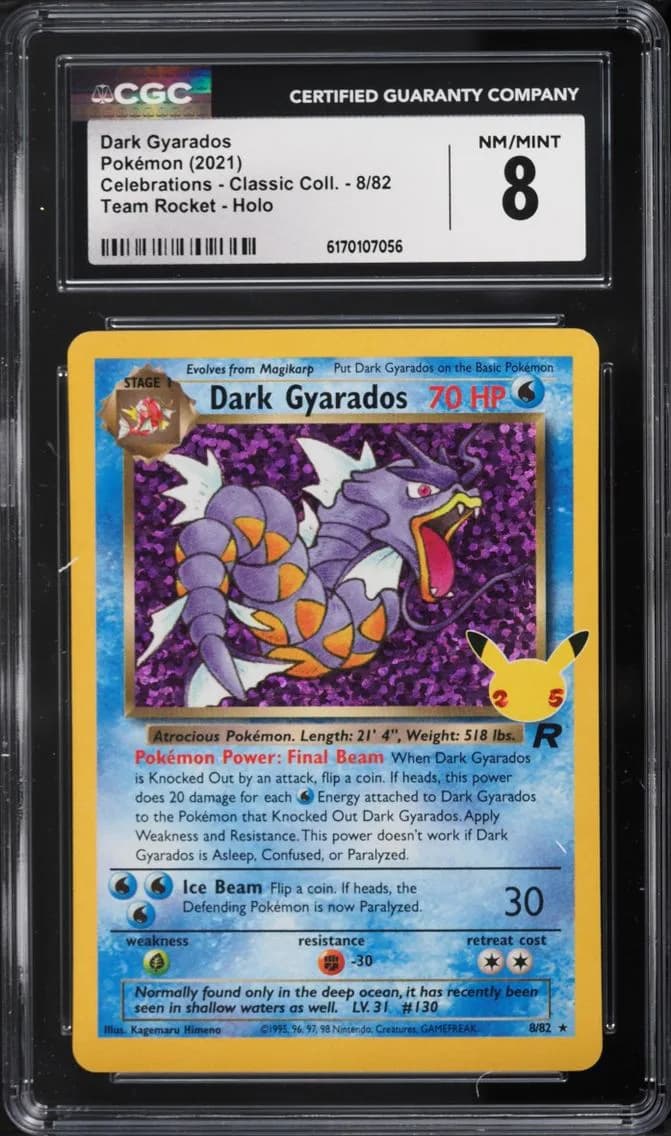 Dark Gyarados, Celebrations - Classic Collection, CGC 8