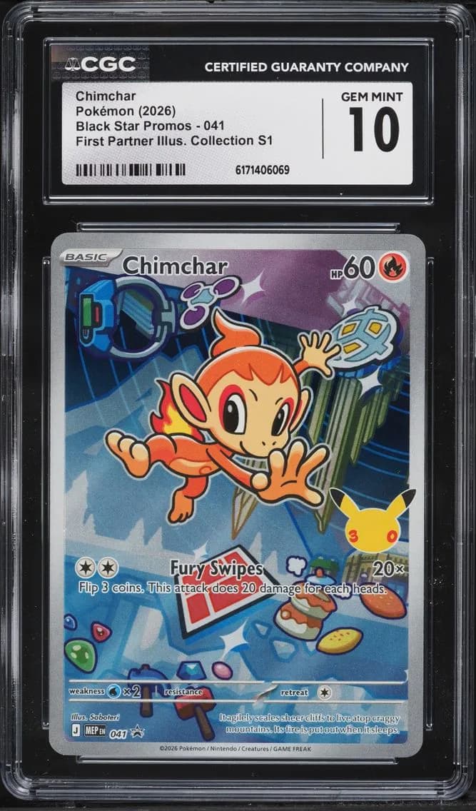 Chimchar, Black Star Promos - Mega Evolution MEP EN, CGC 10