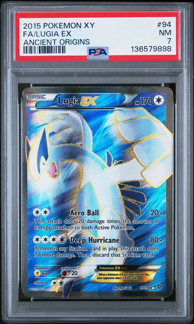 Lugia EX, XY Ancient Origins, PSA 7