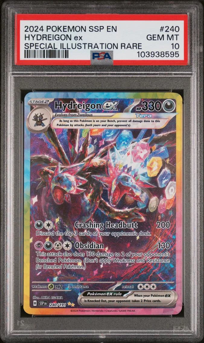 Hydreigon EX, Surging Sparks, PSA 10