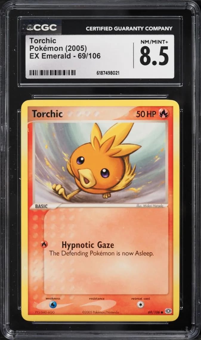 Torchic, EX Emerald, CGC 8.5